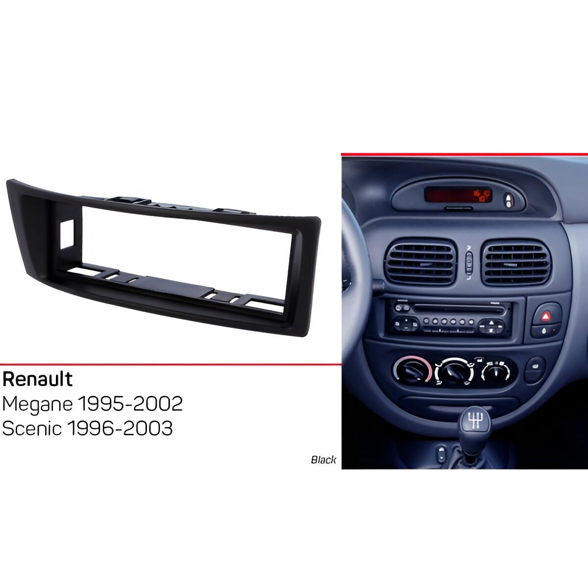 Sound way Kit Montaggio Autoradio Mascherina 1 DIN Adattatore