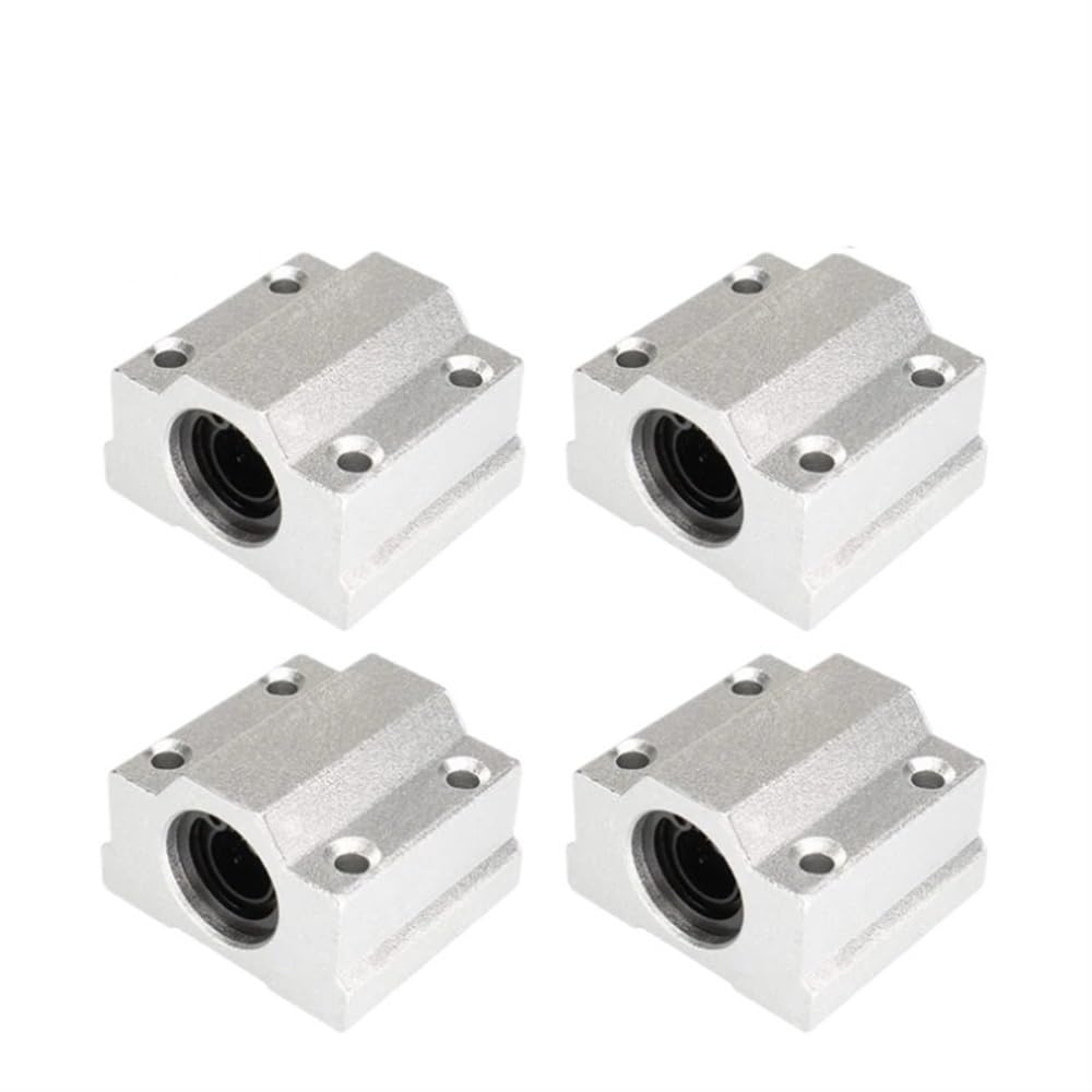 4 pièces SC6UU SC8UU SC10UU SC12UU SC16UU SCS20UU roulements à billes linéaires bloc de bague coulissante en aluminium (Size : SCS20UU)