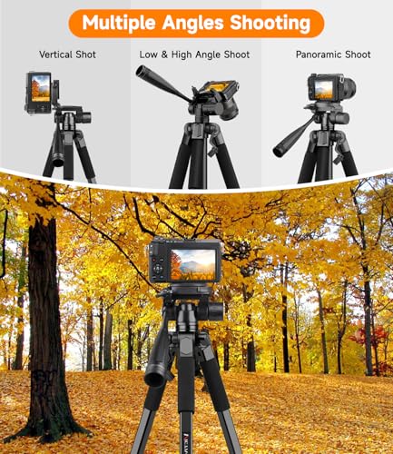 Image of Victiv 68 inch Tripod Stand for Phone, Tripod Mobile Holder, Universal Phone /Camera /DSLR Tripod Stand for Video Recording, Travel, Vlogging, Compatible iPhone Samsung Galaxy Xiaomi Vivo Canon