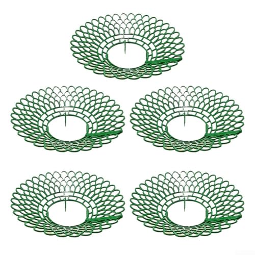Estantes de cultivo de fresas, 5 soportes resistentes para plantas para un crecimiento y protección óptimos en tu jardín (verde L)