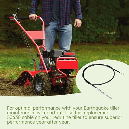 Tiller Cable for Earthquake Rear Tine Tillers 7155 7055 7050 - Forward/Reverse Tiller Control Cable Replaces Ardisam Earthquake Rototiller Parts # 53630