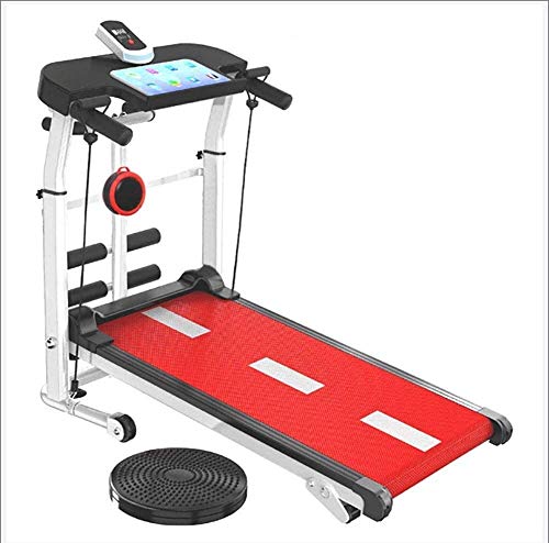 Caminadora mecánica plegable con inclinación y bocina