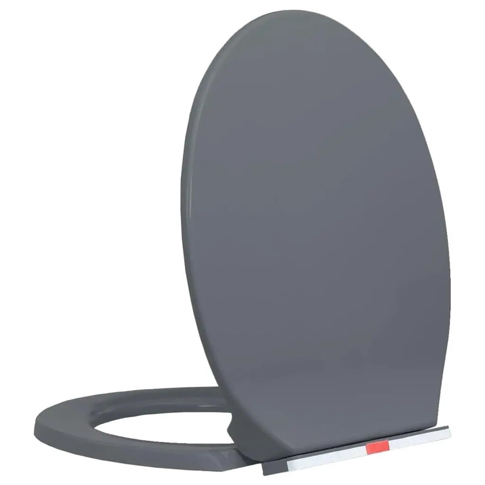 Ciopljhkl One Color Grey Oval Soft-Close Toilet Seat With Quick Release - Comfortable & Easy Clean For Bathroom