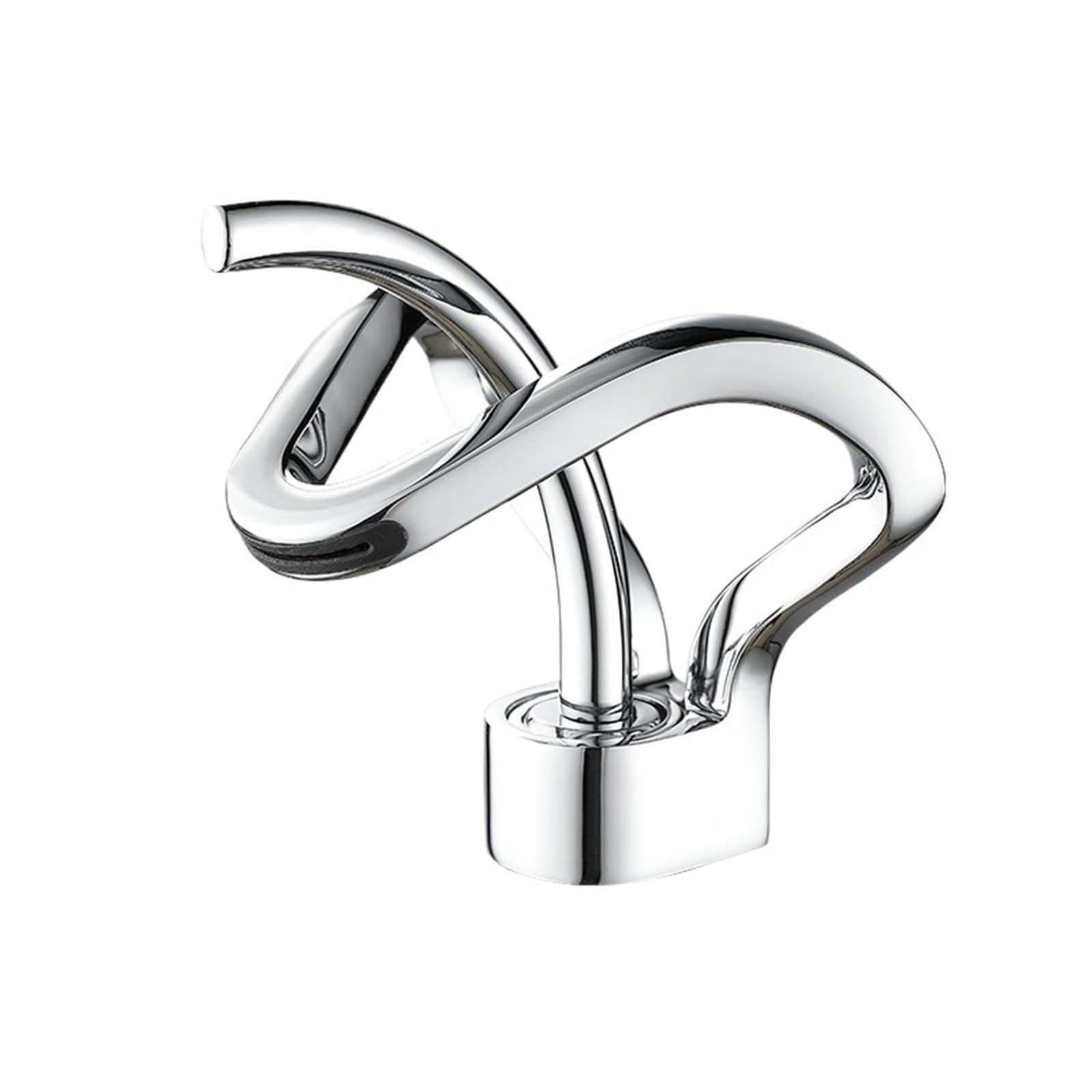 Lyvqzpwlr Chrome Short Bathroom Basin Pillar Taps, Waterfall Bathroom Basin Faucet Deck Mounted Hot Cold Mixer Brass Body Multicolor(Chrome Short)
