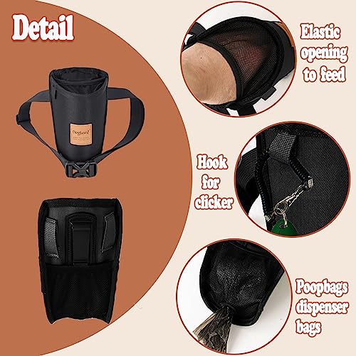 Dog Treat Pouches for Pet Training 3 Ways to Wear,Poop Bag Dispenser,Single Hand Access,Adjustable Waist/Shoulder Belt Bag Meat Kibbles Holders (Black) Dog Treat Pouches for Pet Training 3 Ways to Wear,Poop Bag Dispenser,Single Hand Access,Adjustable Waist/Shoulder Belt Bag Meat Kibbles Holders (Black)