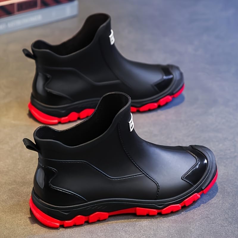 Men's rain Waterproof Boots Comfy, Non-Slip, Durable Men's Rain Shoes for Outdoor Activities, Hiking, Camping2