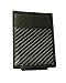 SLCK Carbon Fiber Wallet, RFID blocker with Leather and Magnetic Money Clip (Black)