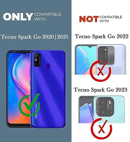 Image of Jkobi Back Cover Case for Tecno Spark Go 2020 | Go 2021 (Matte Finish Silicone with Inside Fiber Cloth |Green)