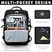 Sowaovut Travel Laptop Backpack, Extra Large High School College Backpacks, Flight Approved Daypack Business Bag Fit 17.3 inch Laptop for Men Women (Black)