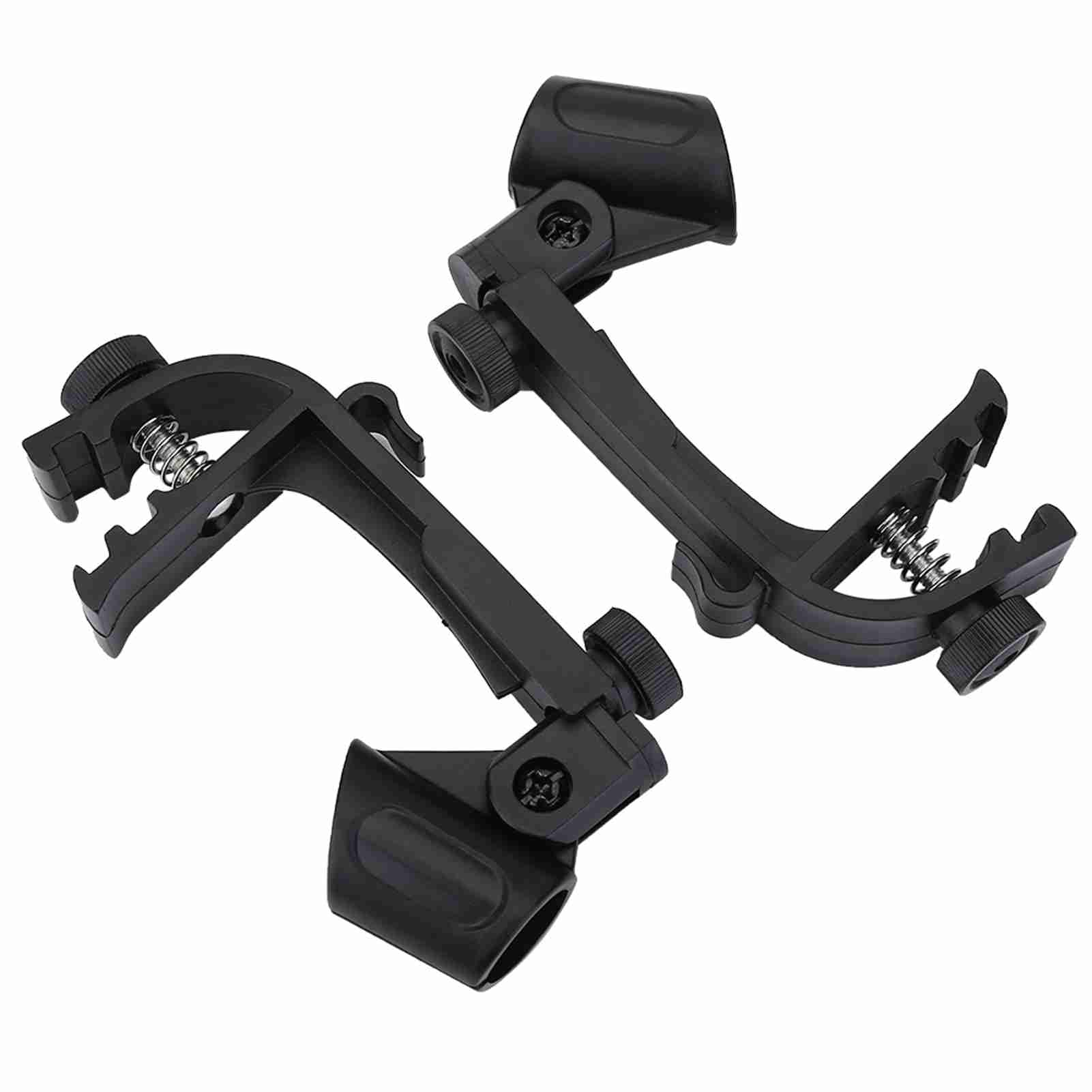 2 PCS Drum Microphone Clips, Adjustable Mount Clamp Holder Portable Drum Microphone Clips Mic Holder Accessories for Musical Instrument