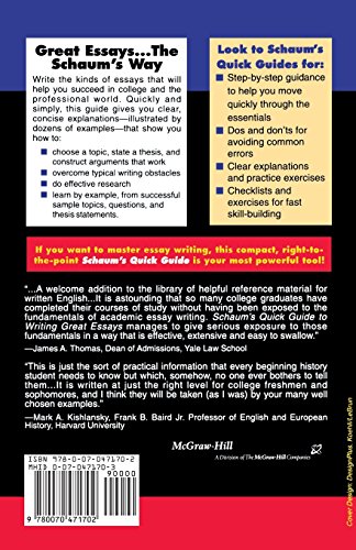 Schaum's Quick Guide to Writing Great Essays - Image 2