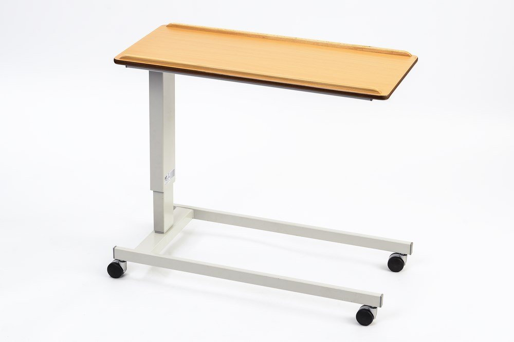 Nrs Healthcare Easylift Overbed/Over Chair Table Beech N43553 - Standard Base, Extra Low