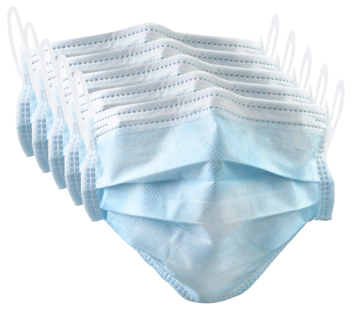 5PCS Masque Jetable 3 Couches de Protection Efficace Contre la poussière et Les gouttelettes dans l'air