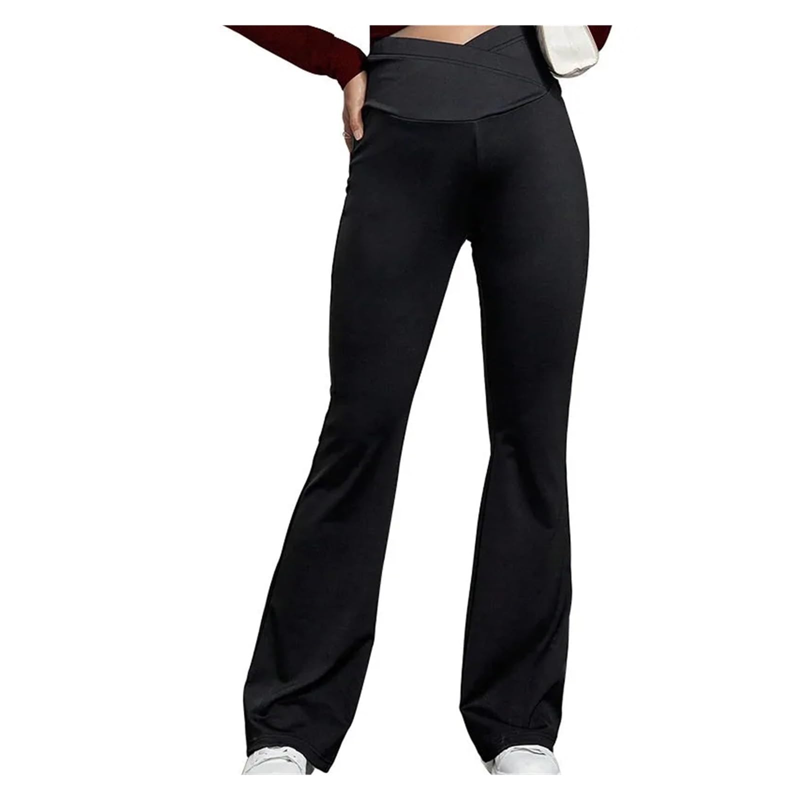 Pantalones de Maternidad de Verano de Seda Helada, Ropa de Maternidad de Verano, Pantalones de Pierna Ancha, Ropa Exterior Fina, Pantalones Plisados ​​Sueltos(XL)