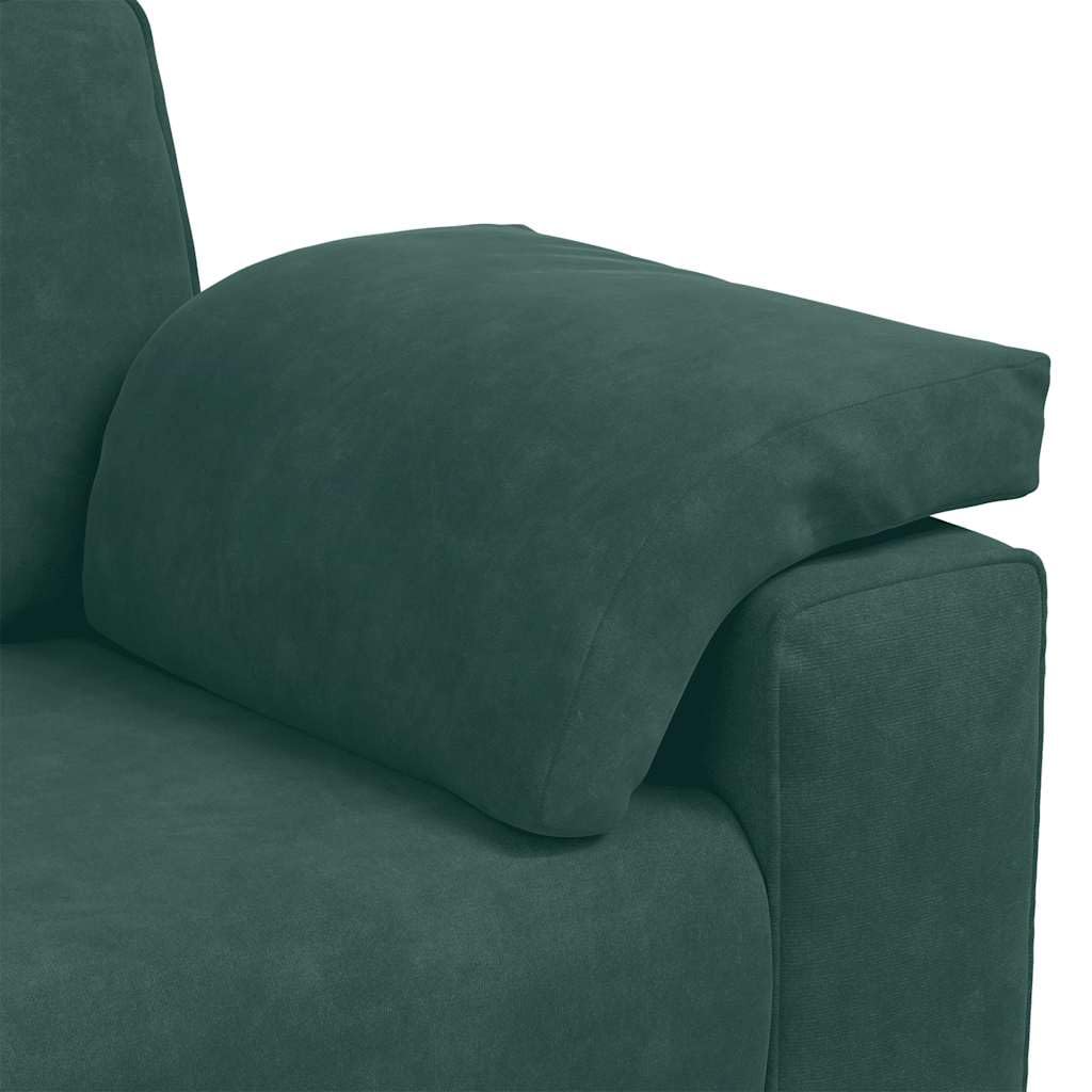 Divano a 3 posti, larghezza 178 cm, in velluto, comodo divano imbottito per soggiorno, robusto e moderno, facile da montare