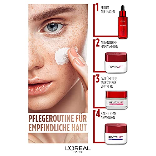 L'Oréal Paris Tagespflege ohne Parfum, Anti-Aging Feuchtigkeitspflege für das Gesicht, Auch für sensible Haut, Mit… - Image 7