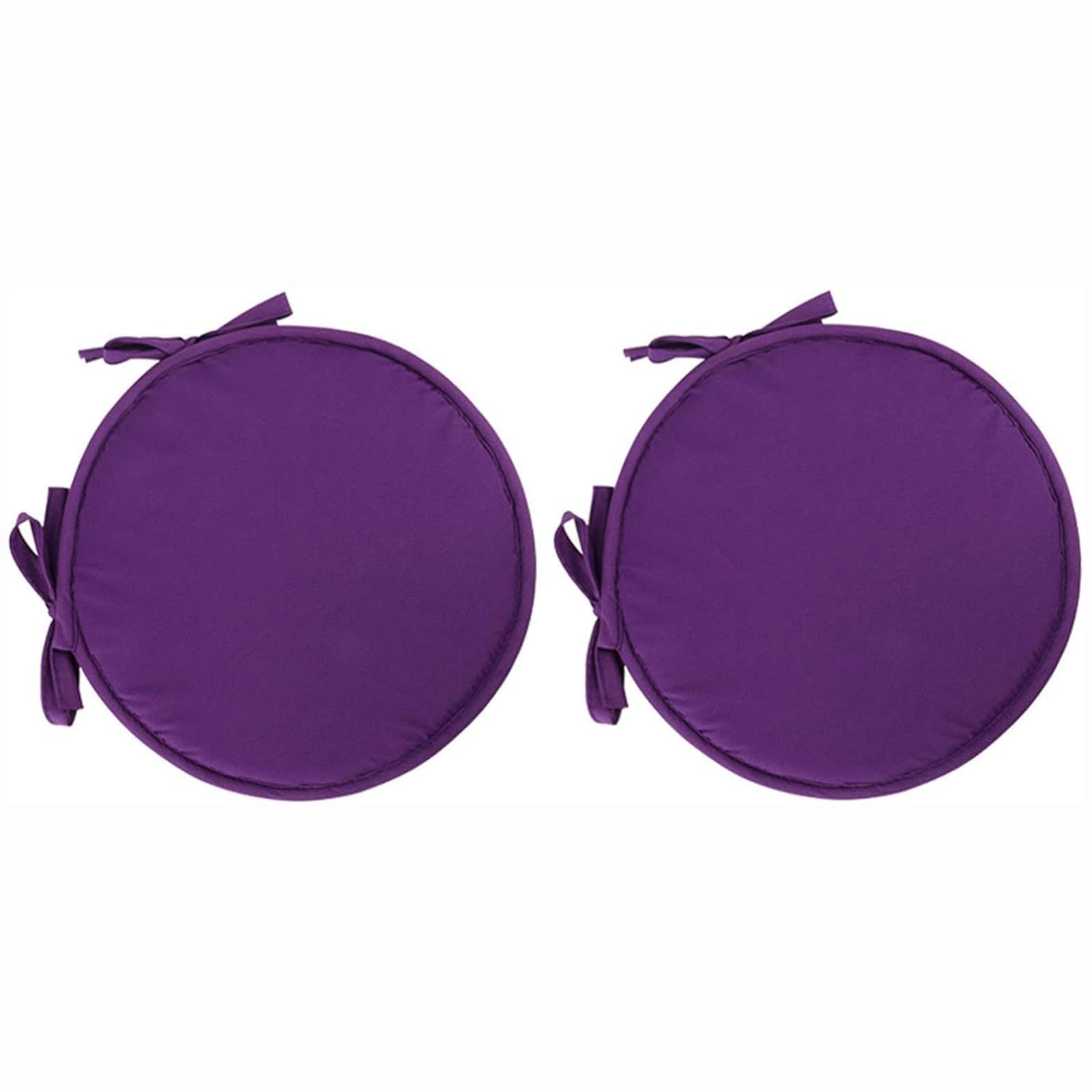 PIPOEI Round Bistro Chair Cushions Set of 2/4/6, Chair Pads with Seat Ties – 38cm, Soft Indoor Outdoor Chair Cushion Or Home Office And Patio Garden Furniture Decoration A-13