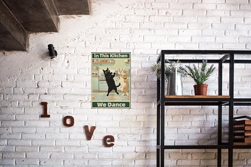 Funny Cat Kitchen Wall Decor - Vintage Metal Tin Sign, Use Code SW7OB5JS - Image 4