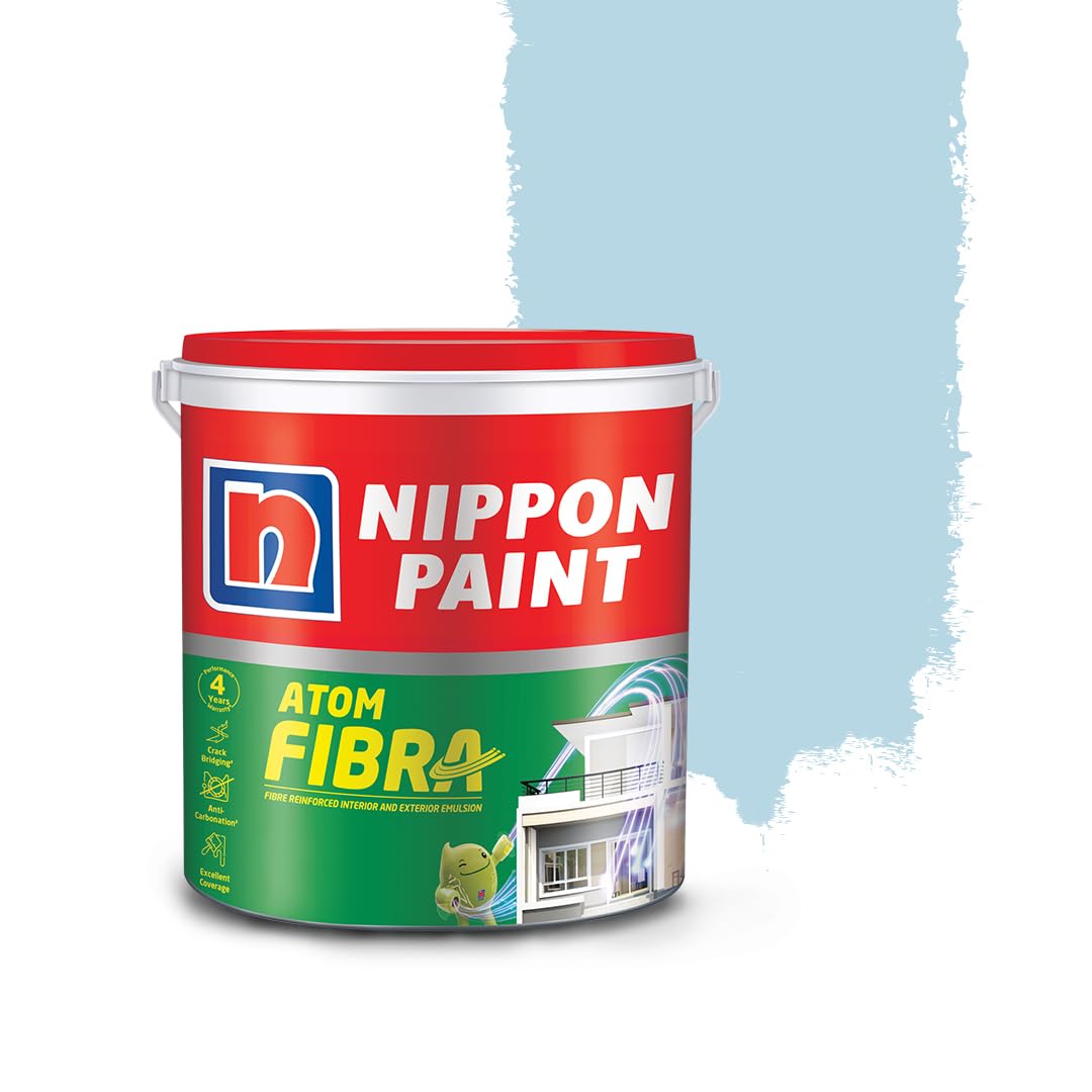 Nippon Paint Atom Fibra 2 in 1 Interior & Exterior Emulsion 20 L Blue (Smooth)
