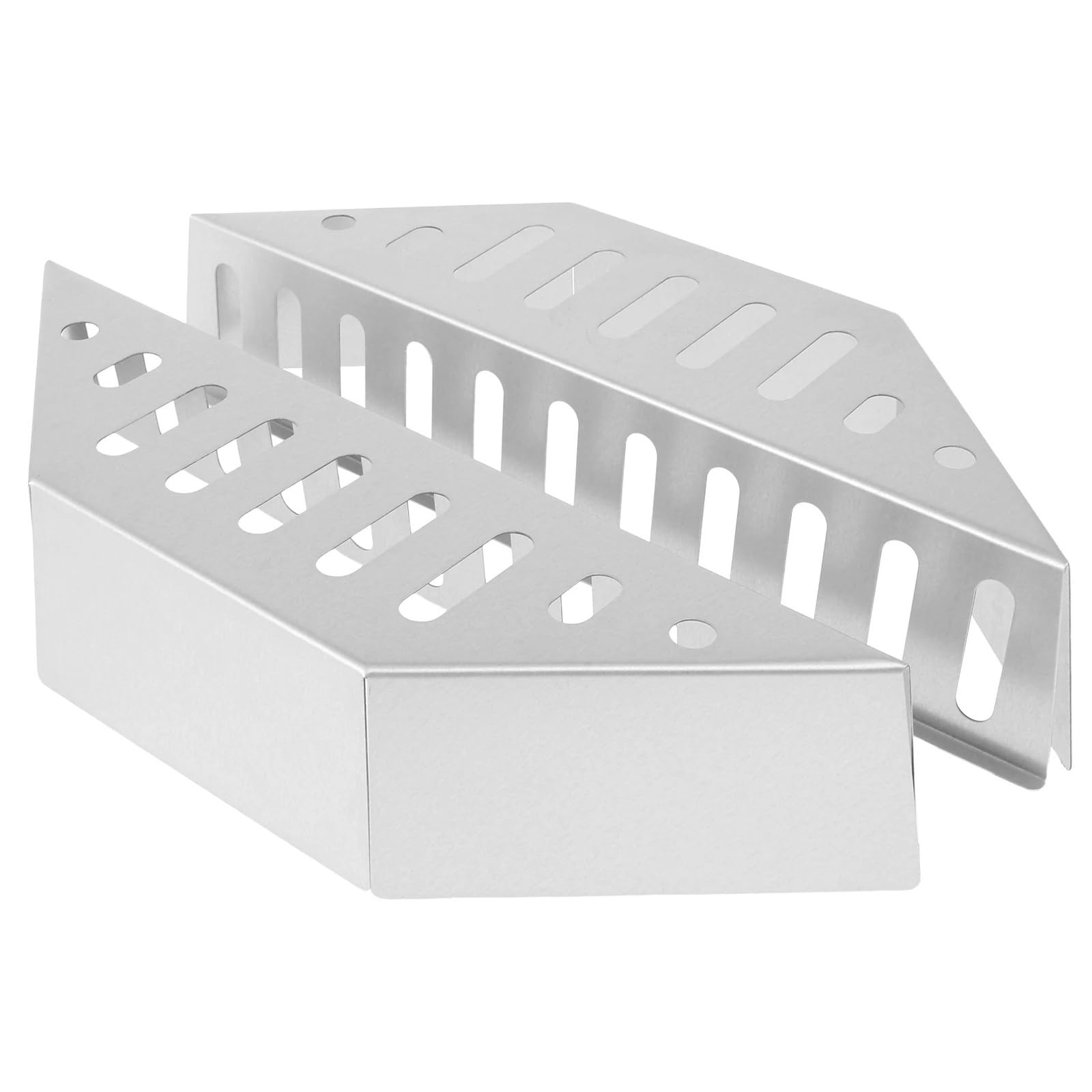 Kohlekorb 2 Stück Holzkohlekörbe, Stahl, Holzkohlekorbhalter, Grill, Grillkohlehalter, 38,5 x 11 x 7,5 cm, robuste Holzkohle