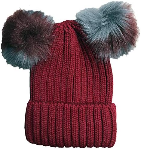 Bulk Pom Pom Ribbed Winter Beanie Hats 