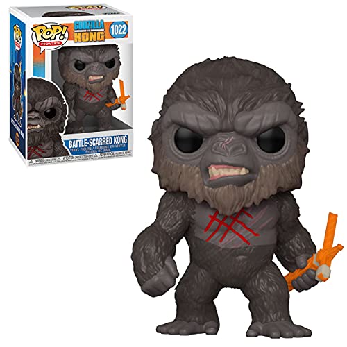 POP Godzilla vs Kong, Battle Scarred King Kong Funko Pop! Vinyl Figure (Bundled with Compatible Pop Box Protector Case) - Image 2