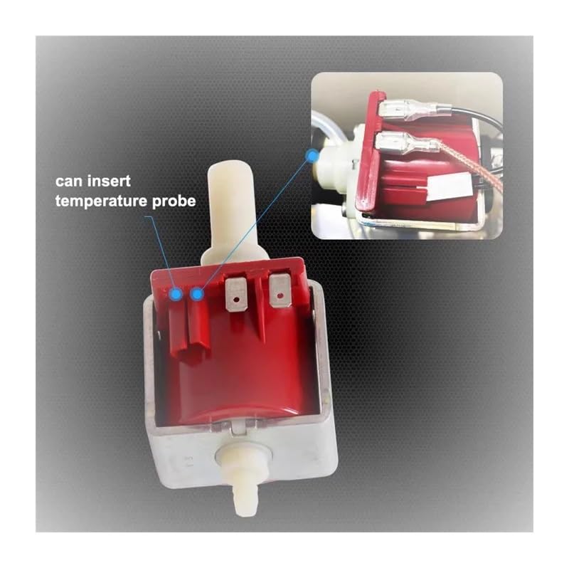 POWTAXBJGD EP4/EP5 High Pressure Electromagnetic Pump AC 100V 50-60HZ 55W Coffee Machine Solenoid Water Pump Plunger Pump(Model E Type EP5)