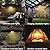 Battery Operated Patio LED Umbrella Light with G40 Bulbs, 3 Brightness Cordless Umbrella Pole Lights for Backyard, Camping Tents, BBQ or Indoor Use
