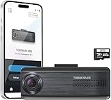 THINKWARE Q200 2K 1440P QHD Dash Cam for Cars, WiFi, WDR, Speed Red Light Cam Alerts, ADAS, 256GB Max, Parking Monitor, Super Night Vision (Free 32GB, 12V Cigar, Hardwiring Cable) (1CH Front)