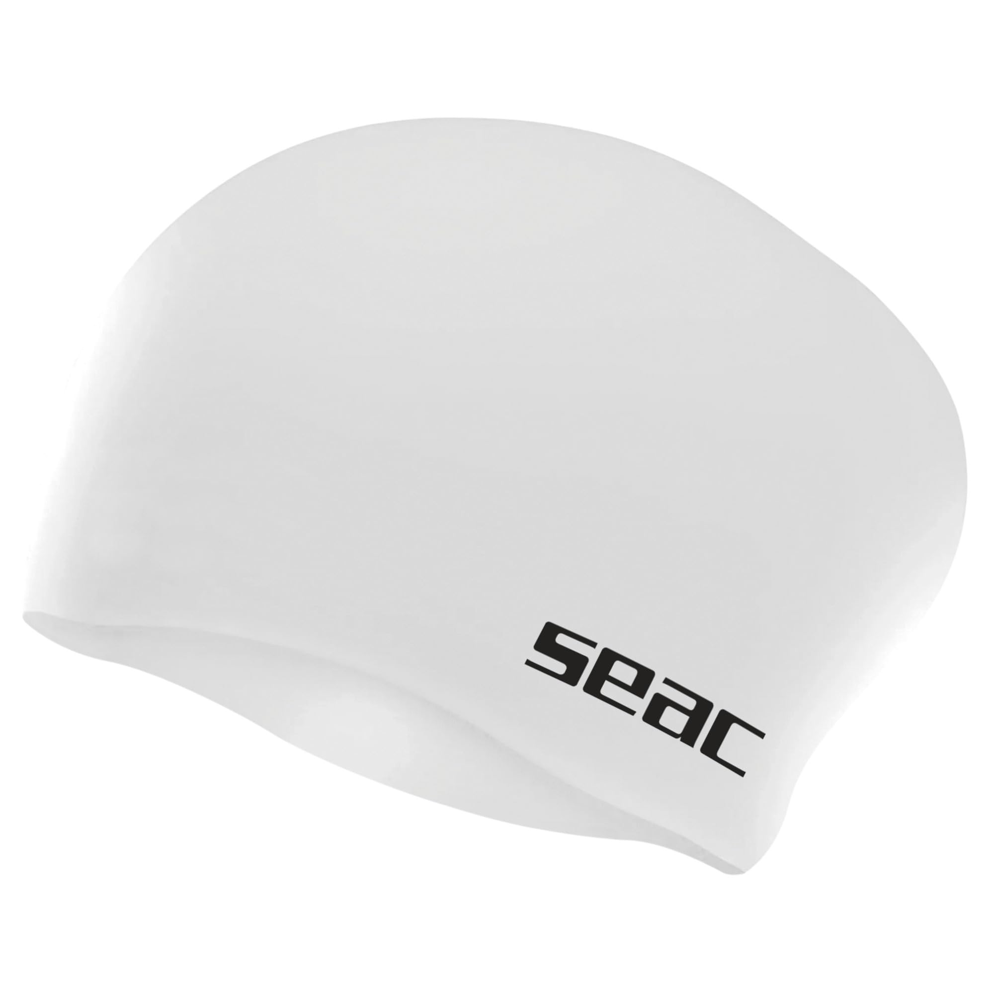 SEAC Chignon Junior – Silicone Swim Cap for Kids | Ideal for Long or Tied-Up Hair | Soft & Comfortable Swim Cap – Pink, Black, White
