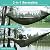 G4Free Large Camping Hammock with Mosquito Net 2 Person Pop-up Parachute Lightweight Hanging Hammocks Tree Straps Swing Bed for Outdoor Backpacking Backyard Hiking (New Army Green)