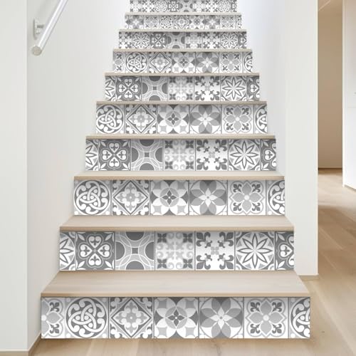 WALPLUS Peel and Stick Stair Riser Decals - 15 Strips,