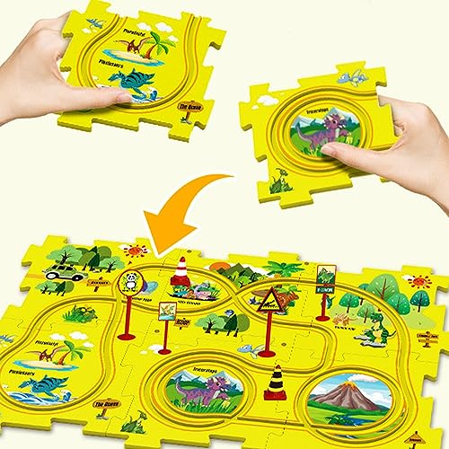 Set da gioco per macchinine puzzle, set da gioco