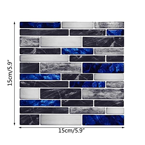 Frakyen 10 Pcs Peel And Stick Backsplash Tiles Peel And Stick Backsplash Tile Sticker For Kitchen 3D Wall Sticker Panel Self-Adhesive Mosaic Tile For Bathroom, Fireplace, Laundry Table, Stair Decals #TOP2