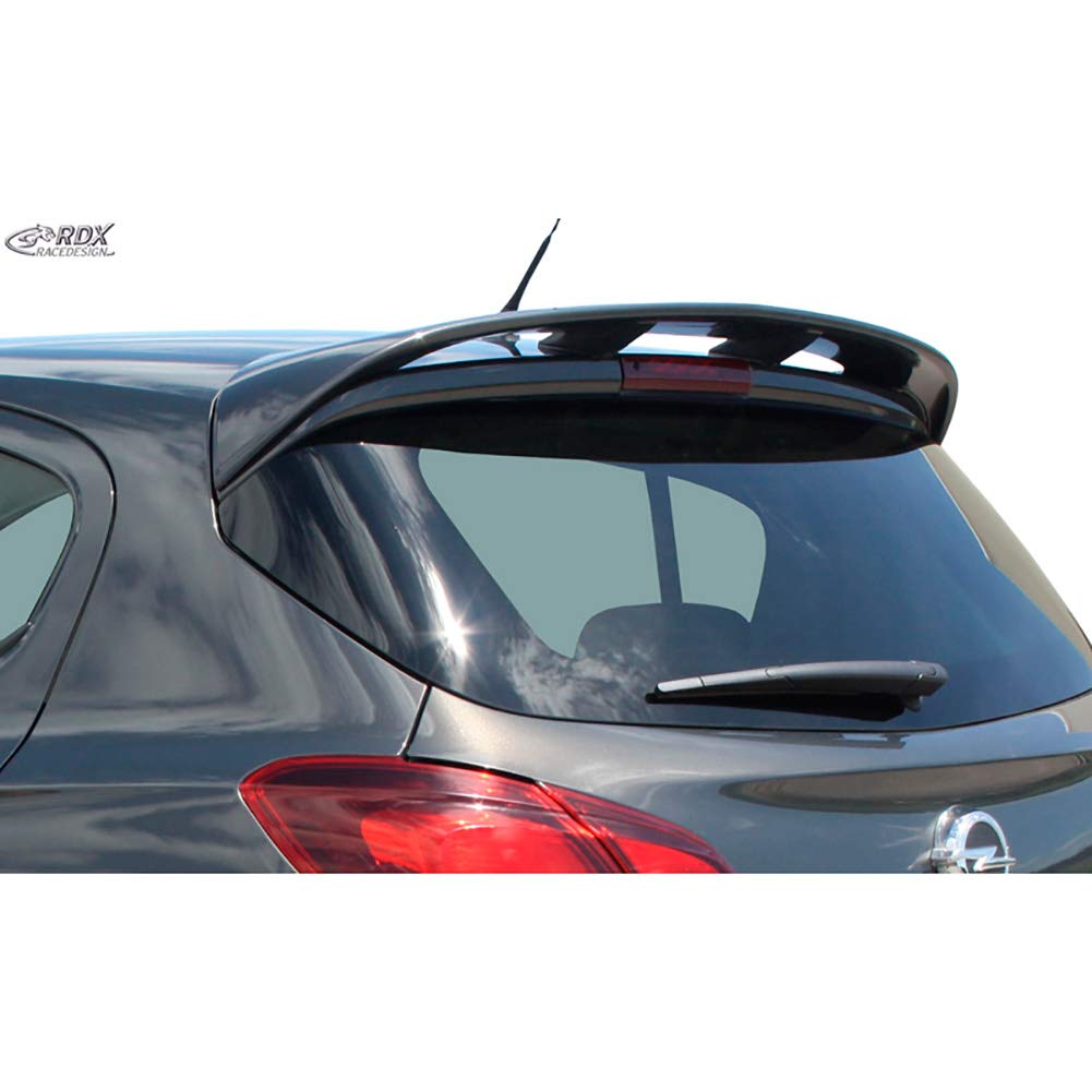 RDX Re Design rdds112 tetto Spoiler CORSA E 5 porte 2014 di 'OPC Look' (Pur IHS), Nero