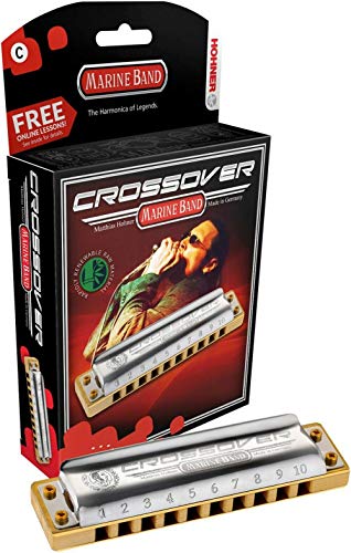 Hohner M2009BXEFLAT Marine Band Crossover Diatonic Harmonica - Key of Eb
