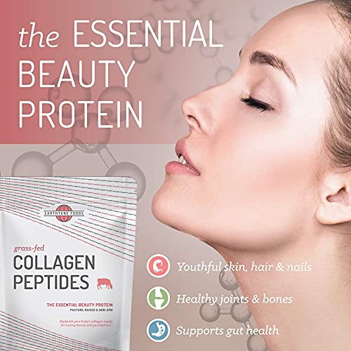 Earthtone Collagen Peptides Powder | Paleo-Friendly Hydrolyzed Grass-Fed Non-Gmo Protein, 16 Oz #TOP2