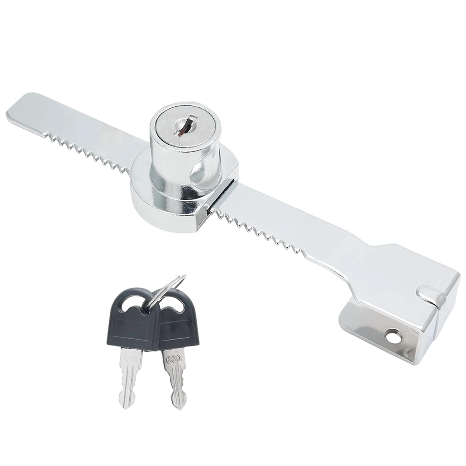 Sliding Glass Door Ratchet Lock, Glass Door Lock with Key