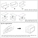 Love-KANKEI Tiered Serving Stand Tiered Serving Tray Free Combination for Party with 3 White Rectangular Platters to Display Food