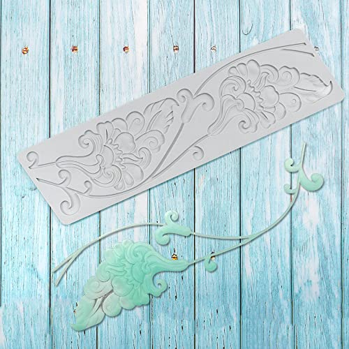 Tappetino in pizzo fondente in silicone, stampo