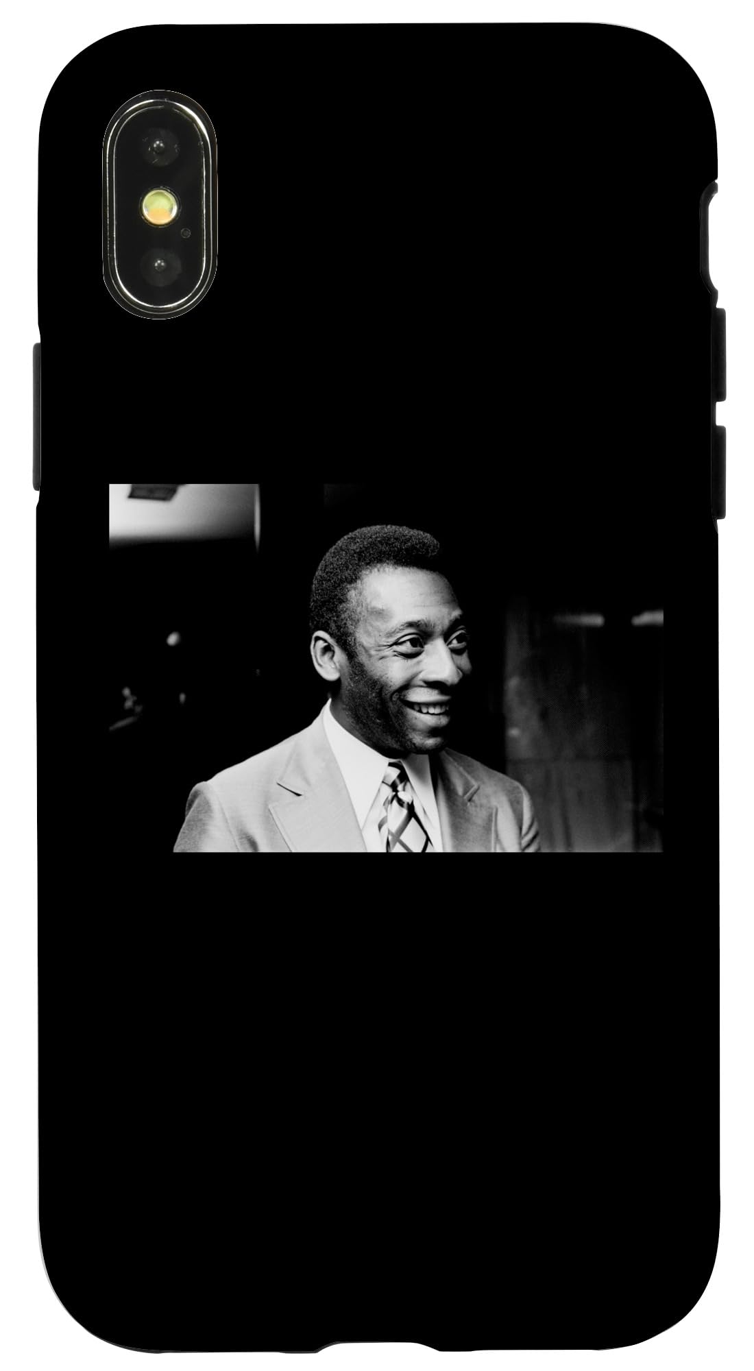 Brazilian Santos Football Star Pele 1972 World Cup Case for iPhone X/XS
