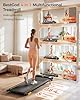 Walking Pad Treadmill, BestGod Under Desk Treadmill 330lbs Capacity, Vibration Walking Pad with Incline, Portable Treadmills for Home, Compact Treadmills Walk Pad, Running Machine with Remote Control