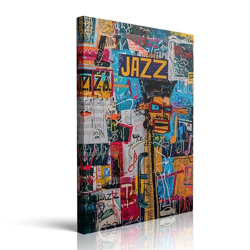 Framed Banksy-style Graffiti Canvas Wall Art - Cool Teen Boys'