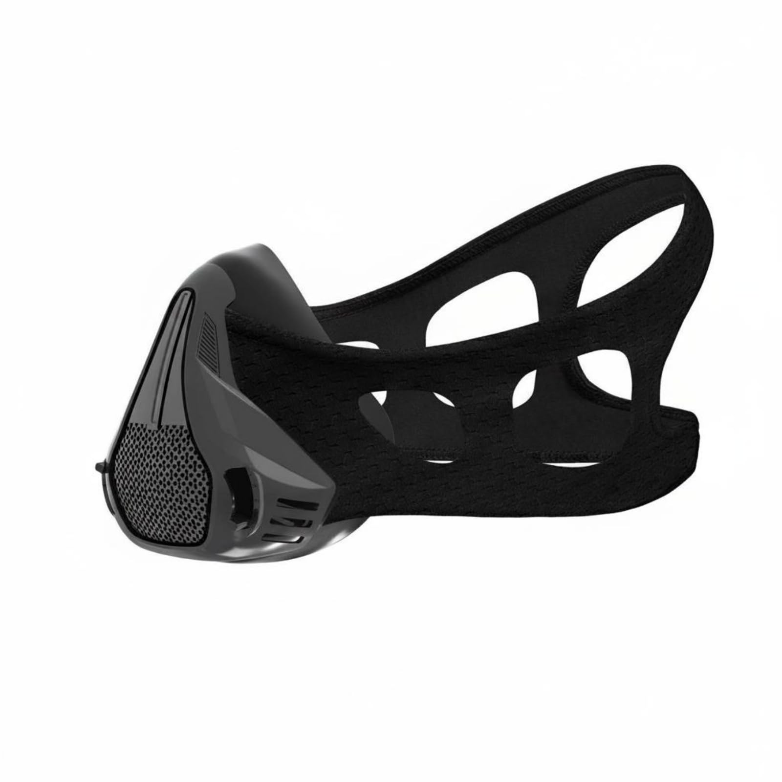 High Altitude Simulation Mask 25 Levels Adjustable Altitude Training Mask Breathing Power Fitness Gear for Athletes, Runners, Gym, Black, S-image-11