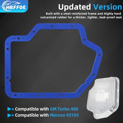 Image of Transmission Oil Pan Gasket Fit for GM Turbo 400 & Moroso 93103 | Perfect Compatibility, Internal Steel Shim, Premium Material, No Sealant Needed, Easy Installation