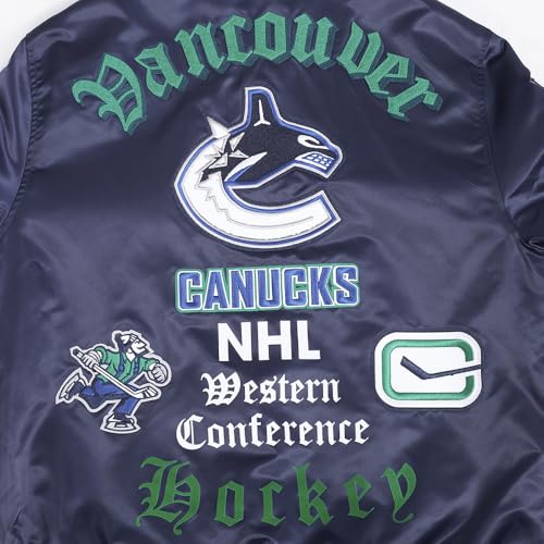Image of Pro Standard Mens NHL Old English Satin Jacket