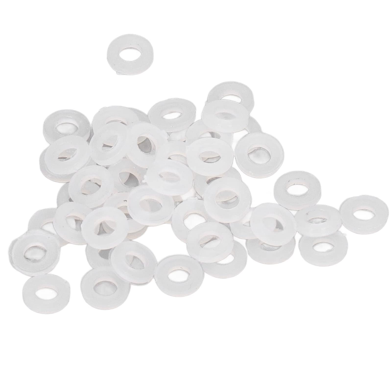 Flat Washer, High Hardness Wide Range Corrosion Resistant Nylon Washer Assortment Kit Appropriate Size for Electroplating for Electronics for Office Equipment(M4)-image-27