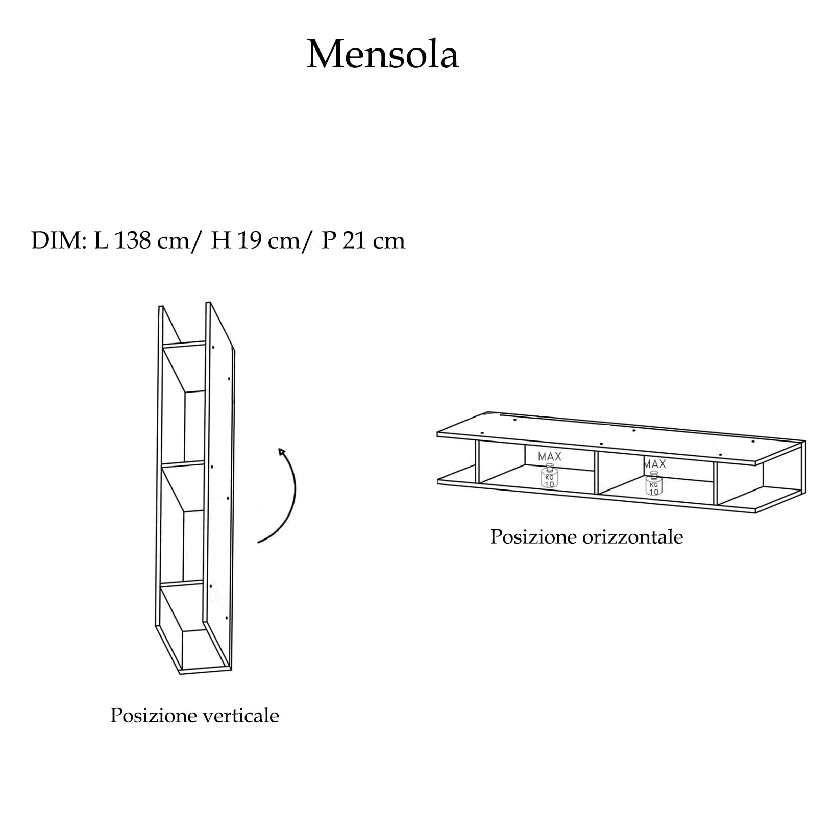 ARREDO DA CASA Parete Attrezzata Soggiorno Design Moderno 290x210 cm con 1 Mensola 4 Pensili Sospesi e Mobile Porta TV con Cassetti e Piano d’Appoggio Bronzo Beige e Noce PAL61