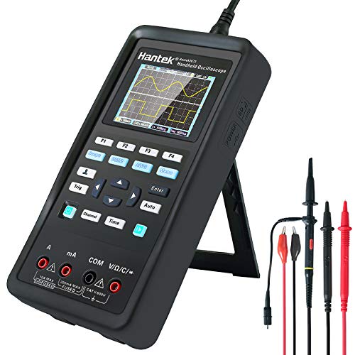 Oscilloscoop, 2 in 1 universeel testinstrument, oscilloscoop + multimeter, lithiumbatterij met grote capaciteit (70 MHz + 2CH + DMM)