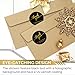 500 Pcs 2 Inch Thank You for Supporting My Small Business Stickers – Black Waterproof Self-Adhesive Labels with 4 Elegant Designs – Durable Envelope Seals for Packaging, Gift Bags, Boxes & Orders